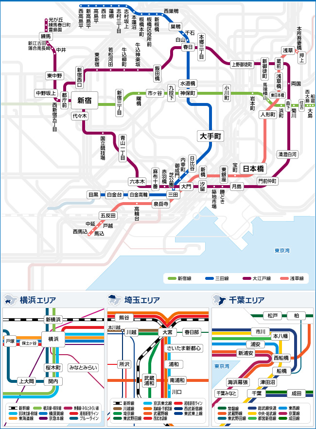 路線マップ(東京メトロ)
