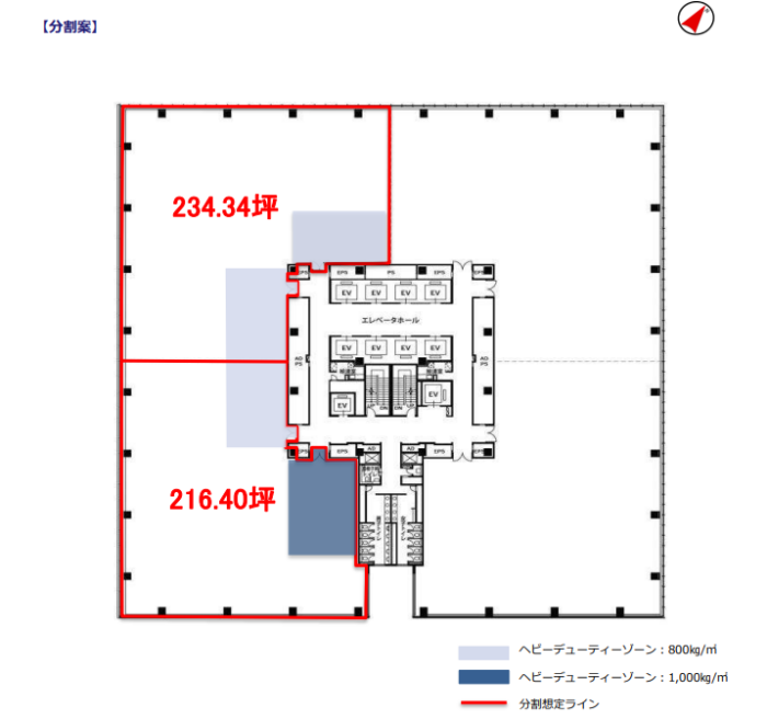 豊洲プライムスクエアの平面図