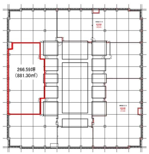 品川シーズンテラス16階平面図