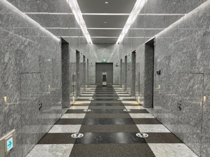 品川インターシティのエレベーター