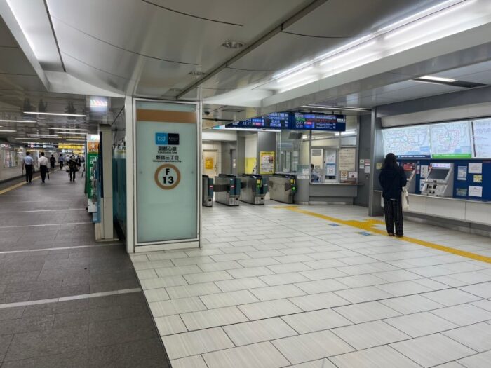 アグリスクエア新宿ビル経路 駅改札口