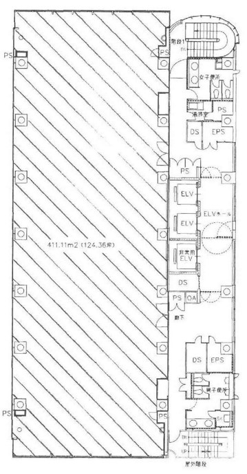 あいおいニッセイ同和損保八重洲ビル平面図