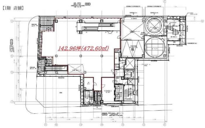 プライム銀座柳通りビル 貸室1F 図面