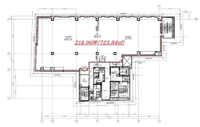 プライム銀座柳通りビル 貸室4F 図面