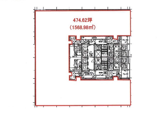 ﾊﾟｼﾌｨｯｸｾﾝﾁｭﾘｰﾌﾟﾚｲｽ丸の内 平面図