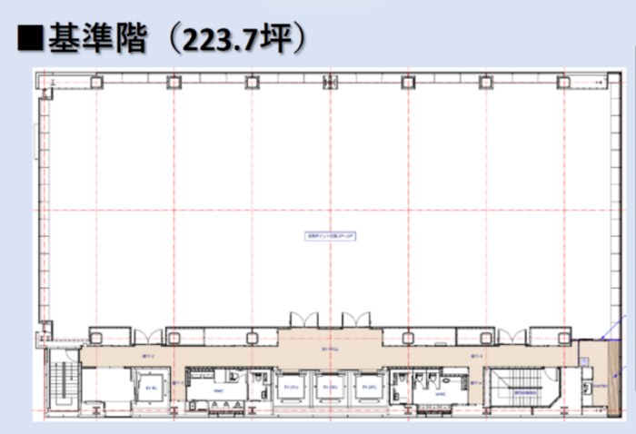 workvillakyobashi　基準階間取り図