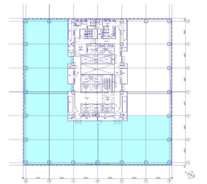 プルデンシャルタワー平面図