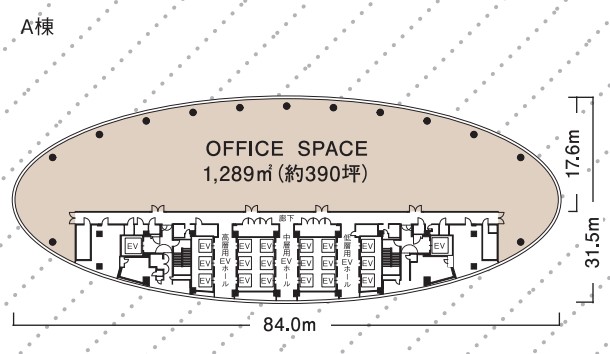 品川インターシティA棟平面図