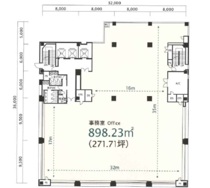 恵比寿スクエア平面図