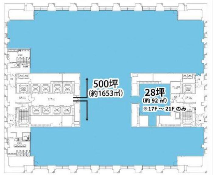 オフィスフロア平面図