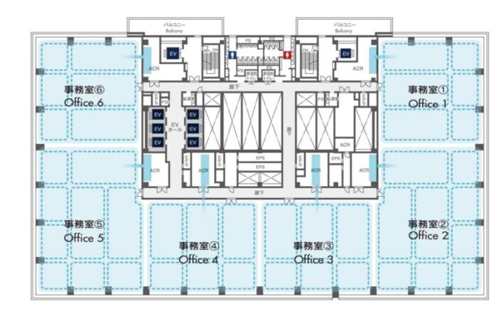 大手町プレイスイーストタワーフロア設備2