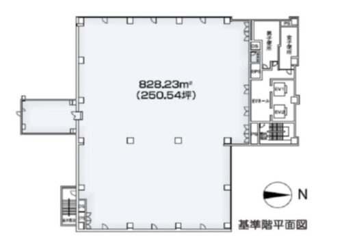 JEI浜松町ビル基準階平面図