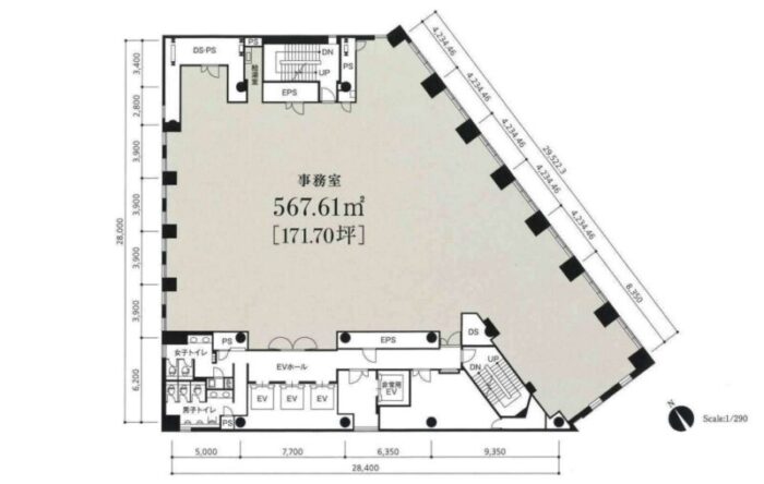 ルオーゴ汐留9階平面図