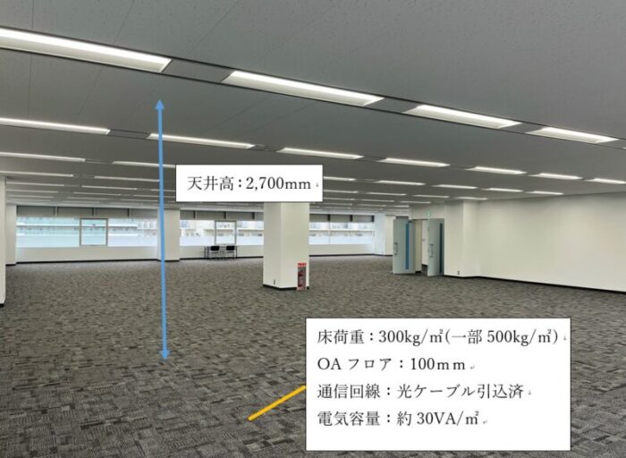 KDX東品川ビルオフィスフロア設備1