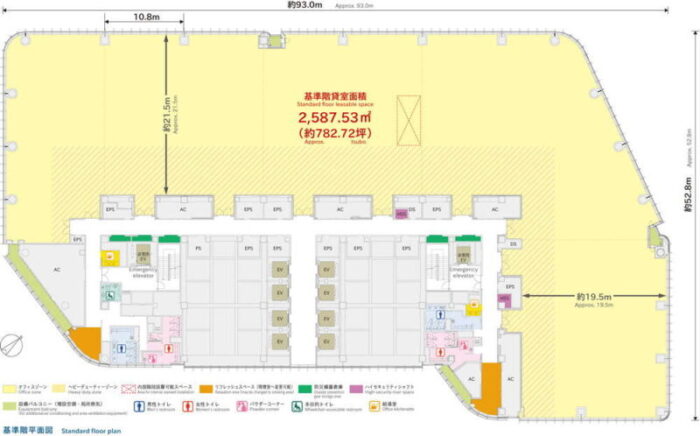 赤坂インターシティAIRの平面図