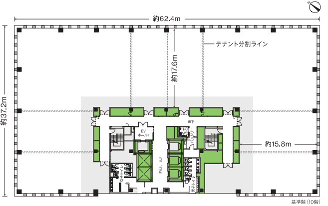 ViNA GARDENS OFFICE平面図