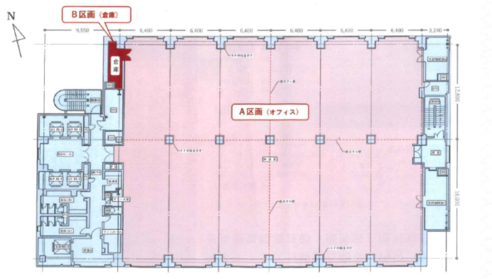 東京美術俱楽部　平面図