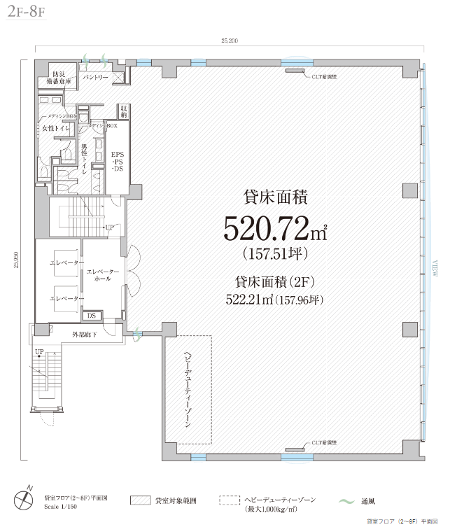 PMO神田須田町の基準階平面図