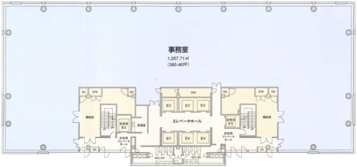 みなとみらいビジネススクエアの平面図