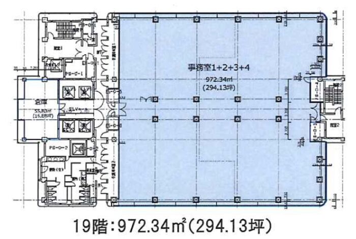 ニューピア竹芝ノースタワーの平面図