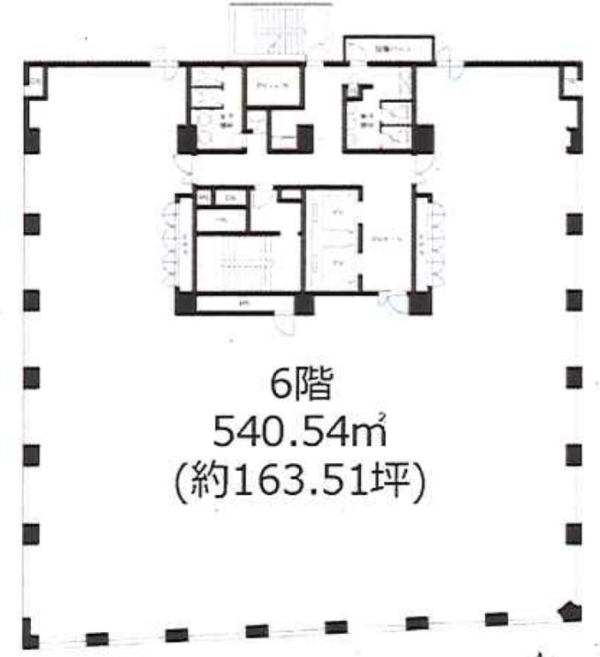 沢の鶴人形町ビルの平面図