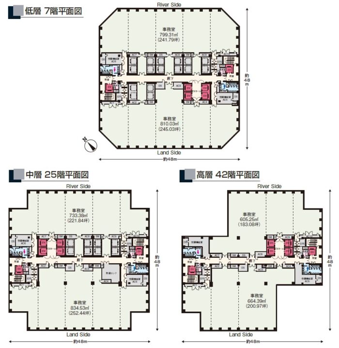 聖路加タワーのその他のフロアの平面図