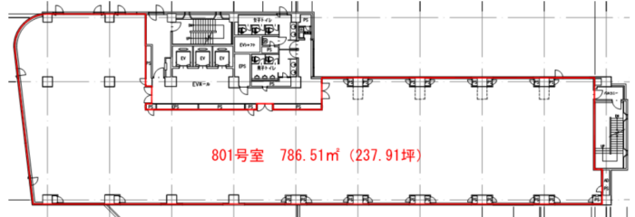 西新宿大京ビルの平面図