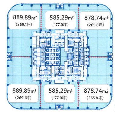 麻布台ヒルズ 森JPタワー平面図