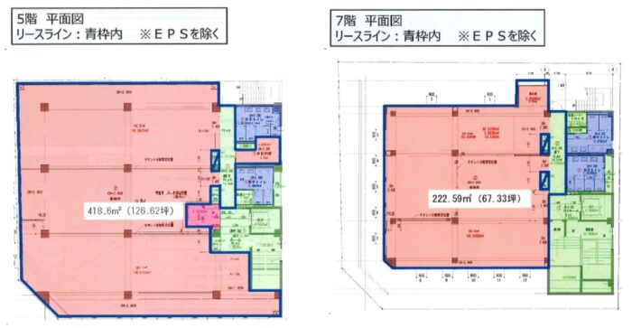 5階・7階平面図