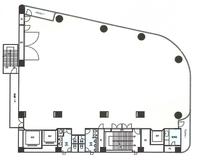 日本橋浜町ビル　8階平面図