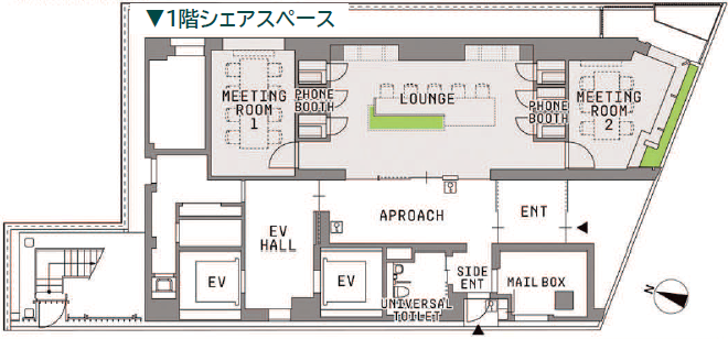 Bizflex神田　1階シェアスペース