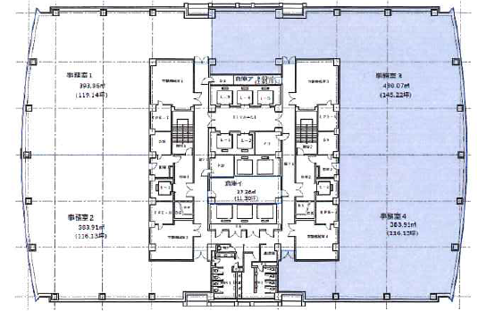 ニューピア竹芝サウスタワービル　11階平面図