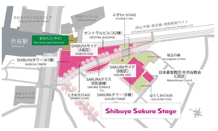 Shibuya Sakura Stage（渋谷サクラステージ）平面図