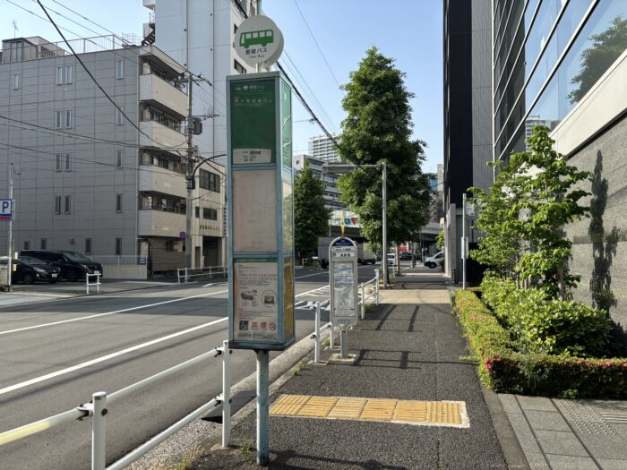 ブライトイースト芝浦前のバス停