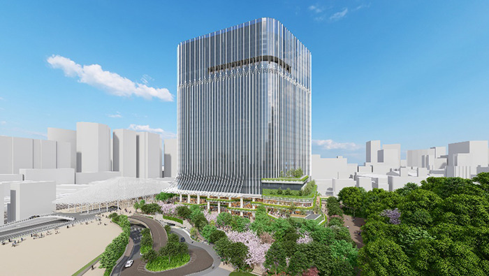 （仮称）品川駅西口地区A地区新築計画のイメージ