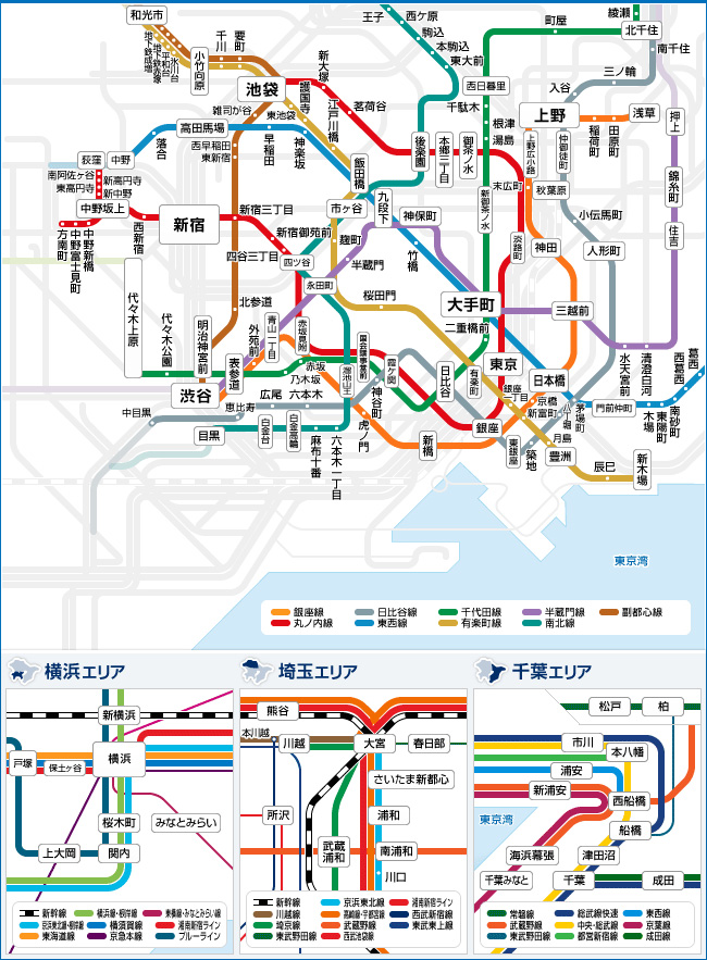 路線マップ(東京メトロ)
